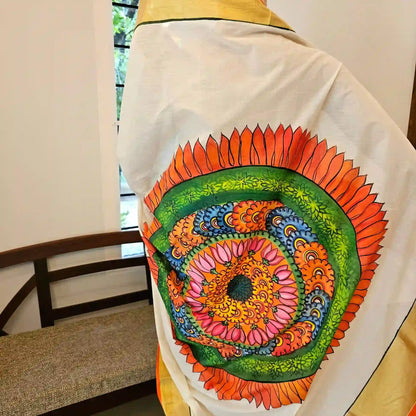 Pookkalam Saree - Just perfect for Onam