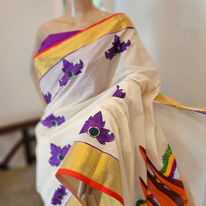 Themed kerala Saree