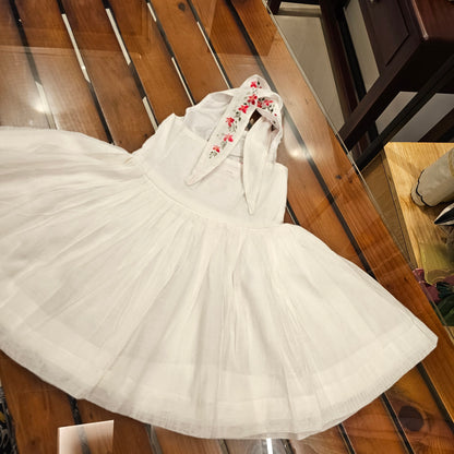 Cute Baby Frock in White  [1-2 yrs]