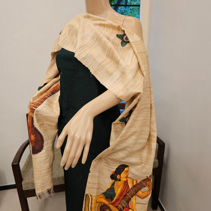 Timeless Ravi Varma Painted Kurti set.