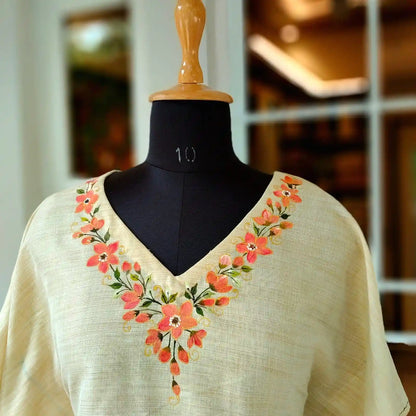 Hand-Painted Short Kaftan