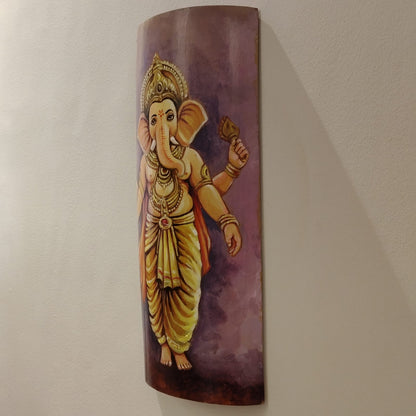 Hand-Painted Bamboo Wall Decor