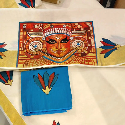 Exquisite Hand-Painted Theyyam Splendour