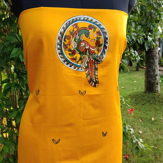 Wearable Art- Hand-Painted Kurti In Kalamkari Style