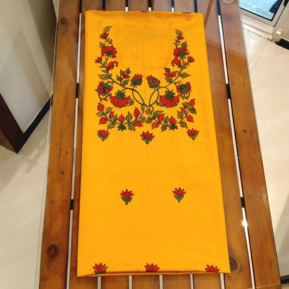 Artisan-Crafted Handpainted Cotton Kurti