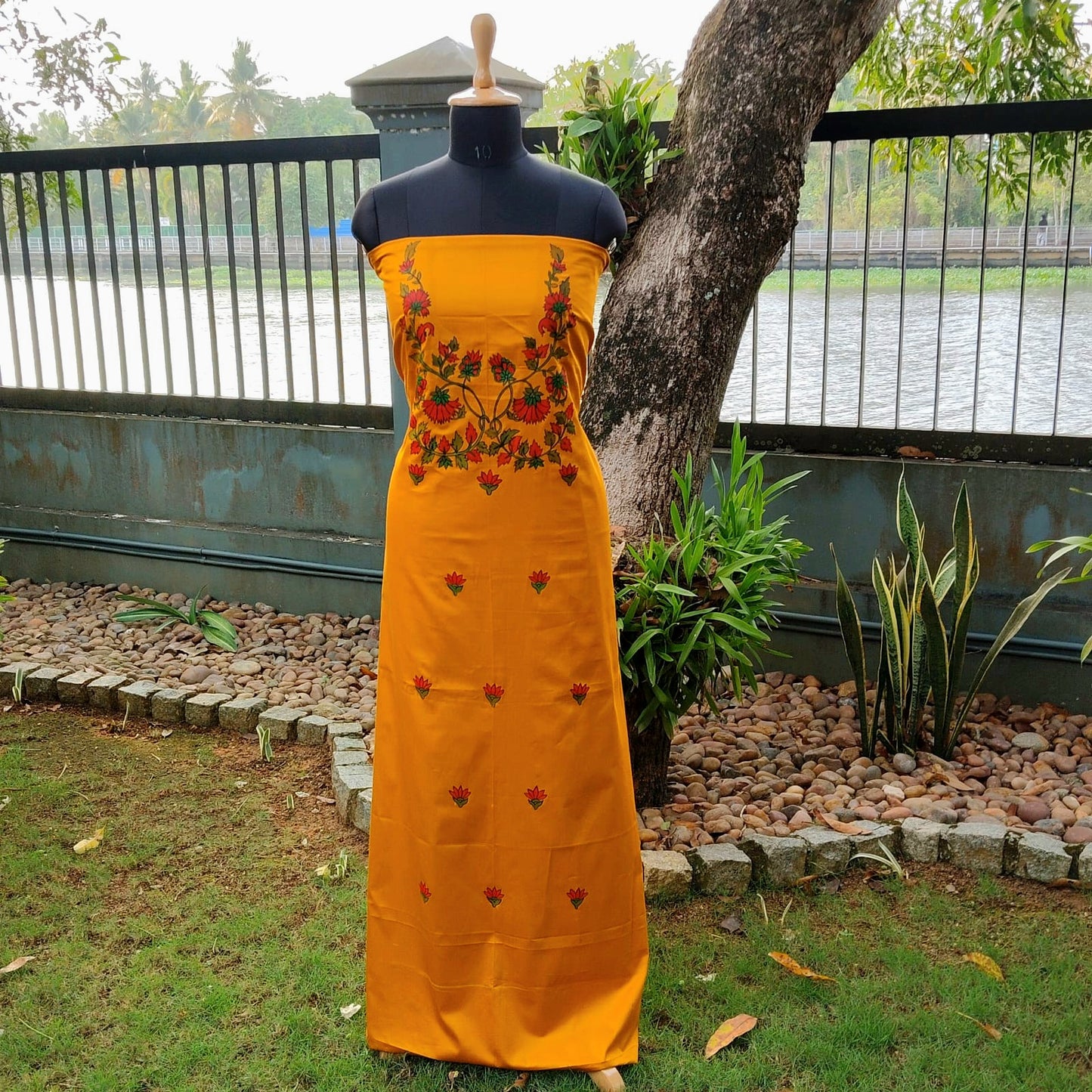 Artisan-Crafted Handpainted Cotton Kurti