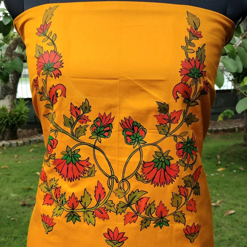 Artisan-Crafted Handpainted Cotton Kurti