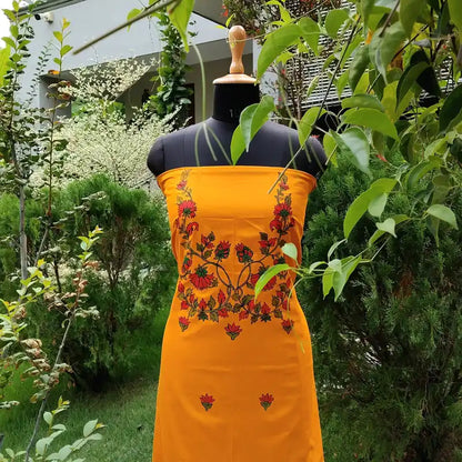 Artisan-Crafted Handpainted Cotton Kurti