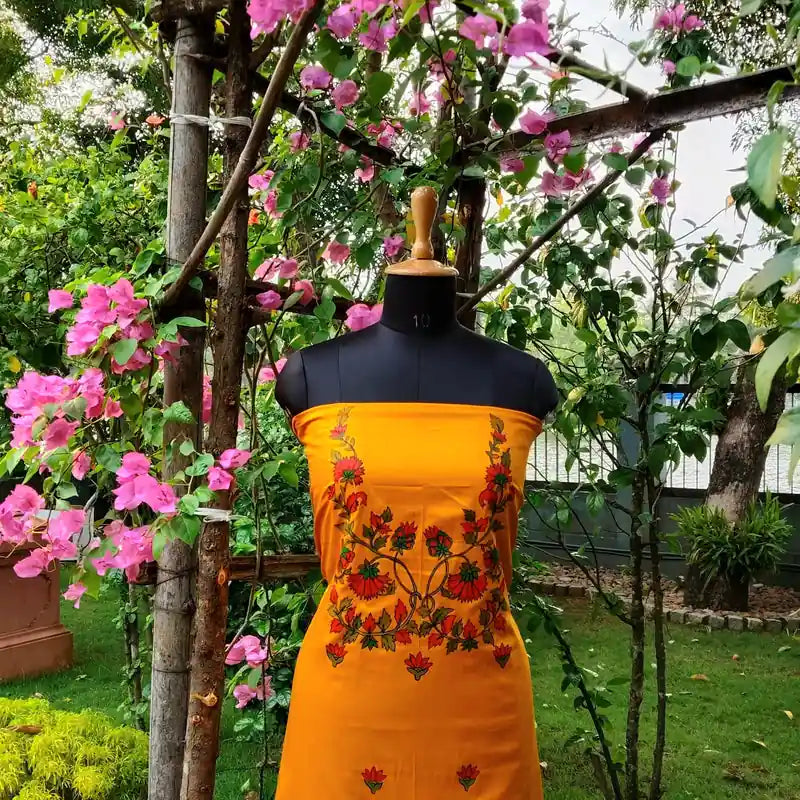 Artisan-Crafted Handpainted Cotton Kurti
