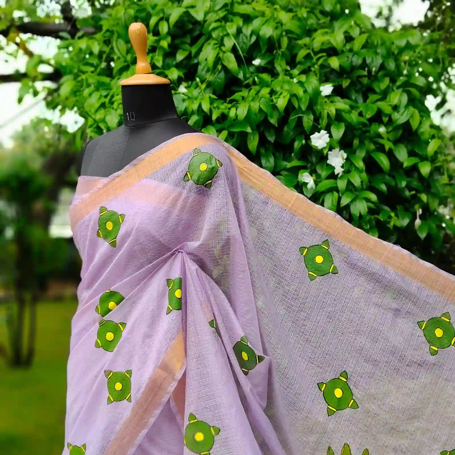 Pichwai Elegance On Kota Doria Saree