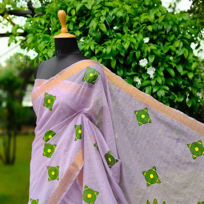 Pichwai Elegance On Kota Doria Saree