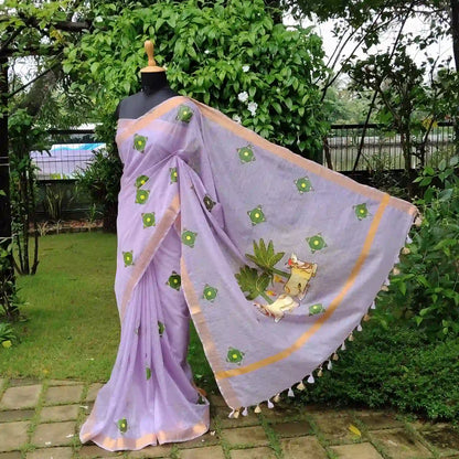 Pichwai Elegance On Kota Doria Saree