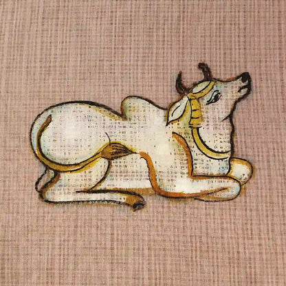 Hand-Painted Pichwai Art On Light Weight Kota Doria Saree