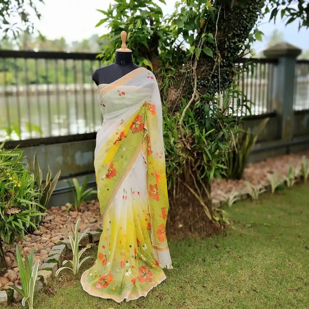 Delicate Art Meets Airy Elegance — Hand-painted Magic On Kota Doria