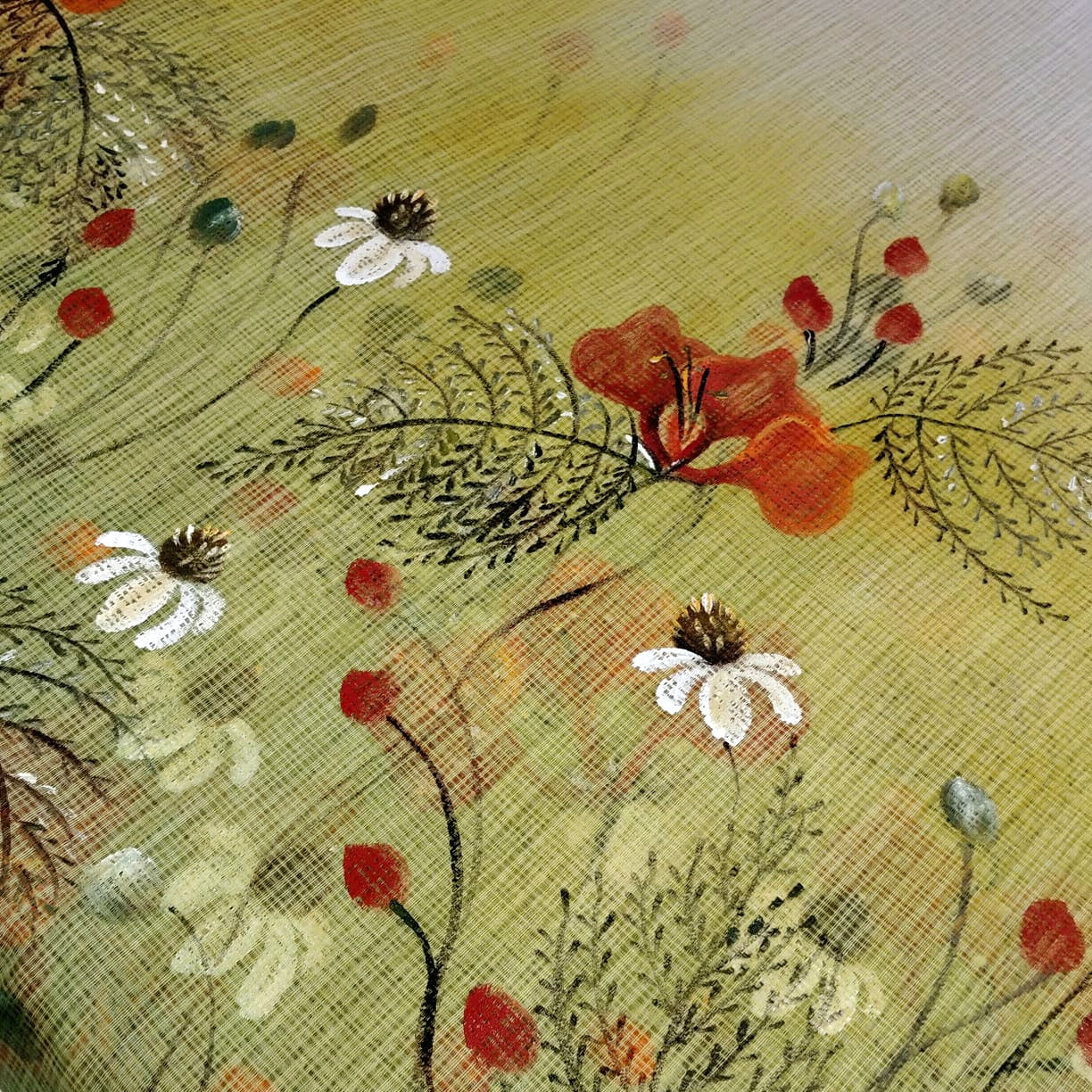 Delicate Art Meets Airy Elegance — Hand-painted Magic On Kota Doria