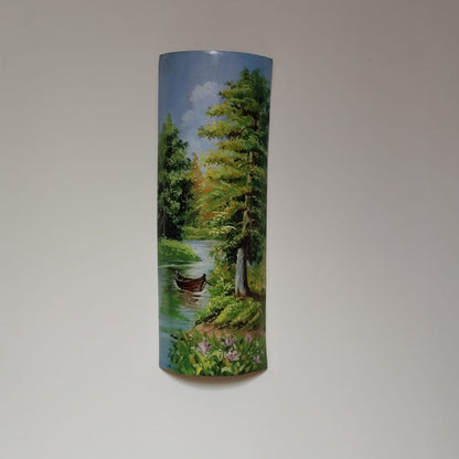 Nature Comes Alive On Hand-Painted Bamboo