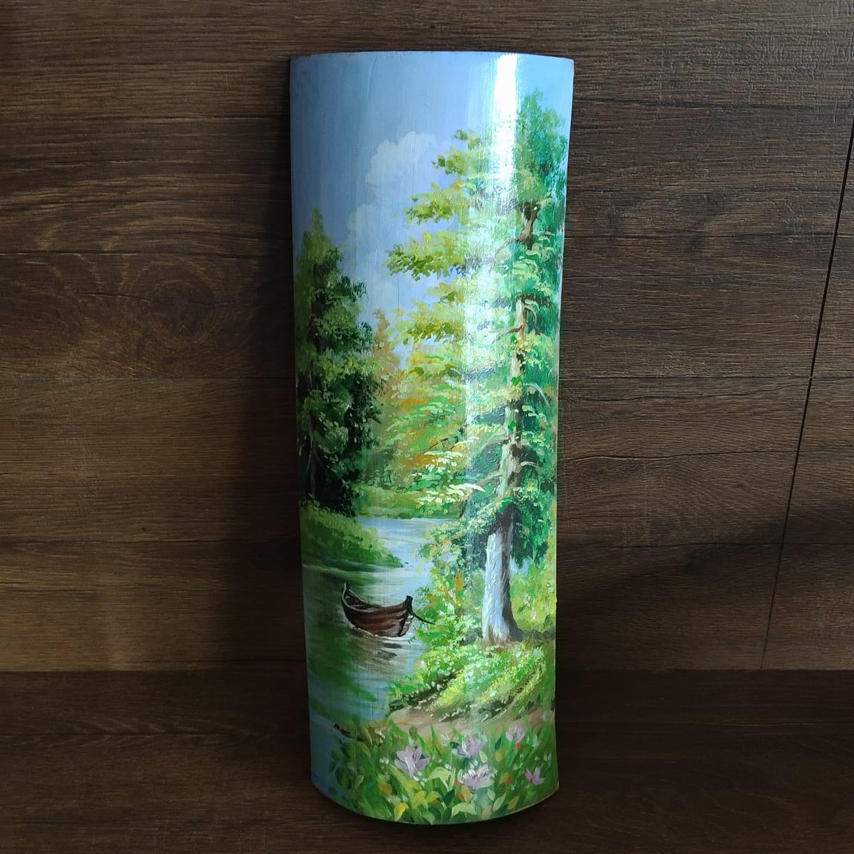 Nature Comes Alive On Hand-Painted Bamboo