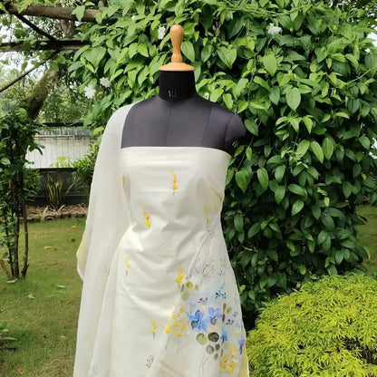 Graceful Hand-Painted Linen Charm