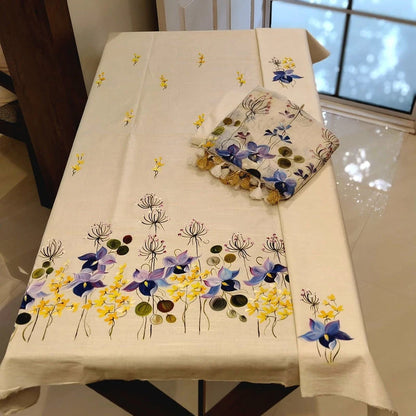 Graceful Hand-Painted Linen Charm