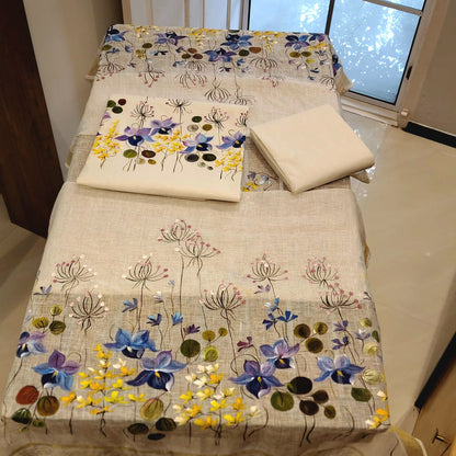 Graceful Hand-Painted Linen Charm