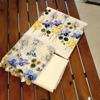 Graceful Hand-Painted Linen Charm