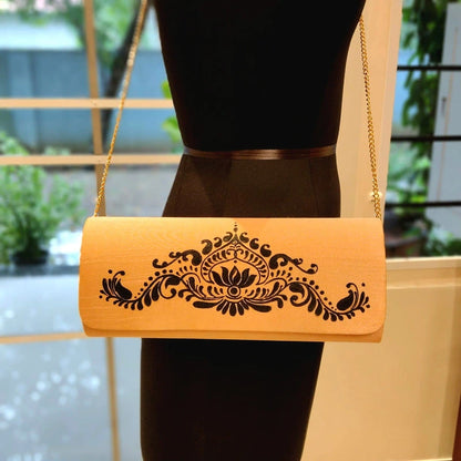 Pretty Pastel Pink Hand-Painted Clutch