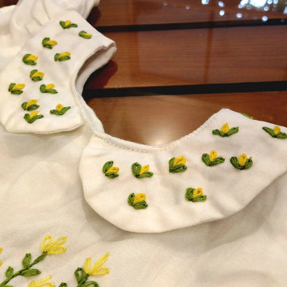 Charming Baby Girl Frock With Elegant Hand Embroidery On 0rganza