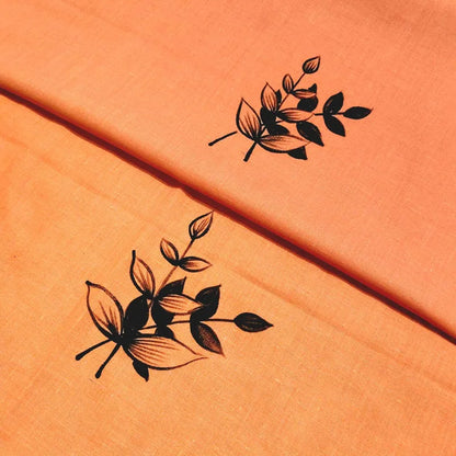 Breathable Pure Cotton Kurti With Graceful Hand-Drawn Line Art Accents