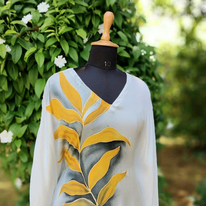 Silk-Painted Charm On Semi-Stitched Modal Fabric