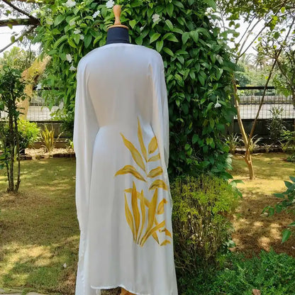 Silk-Painted Charm On Semi-Stitched Modal Fabric