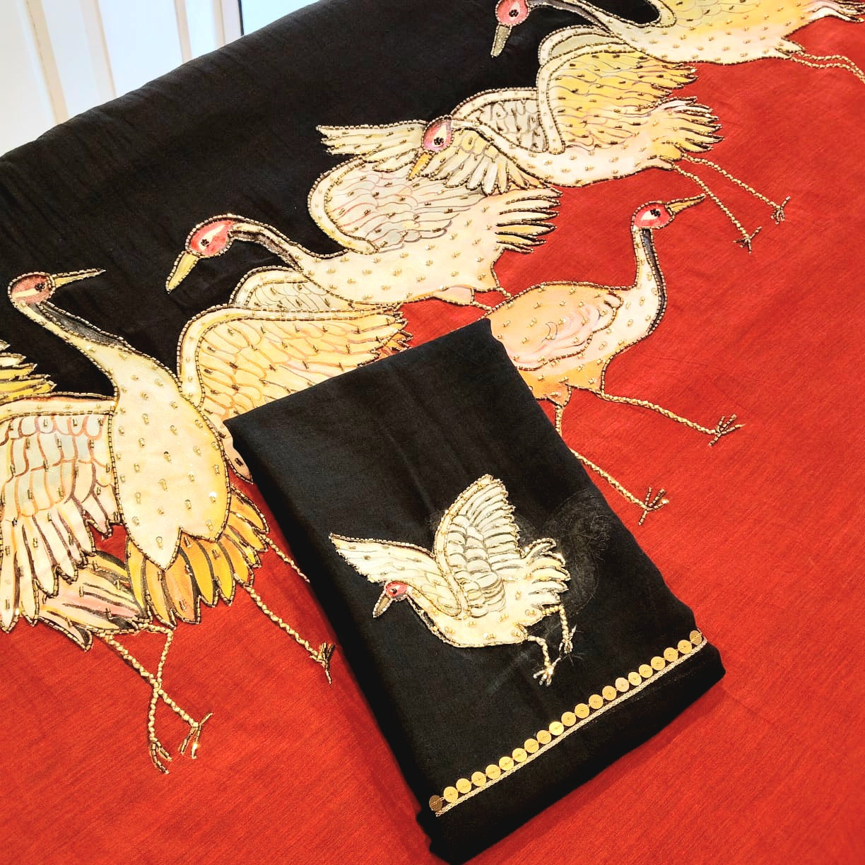 Gracefully Hand-Painted Elegance In Soft Mul Cotton Chanderi Saree