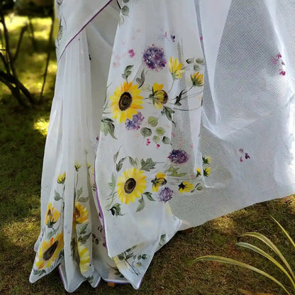 Floral Hand-Painted Kota Elegance