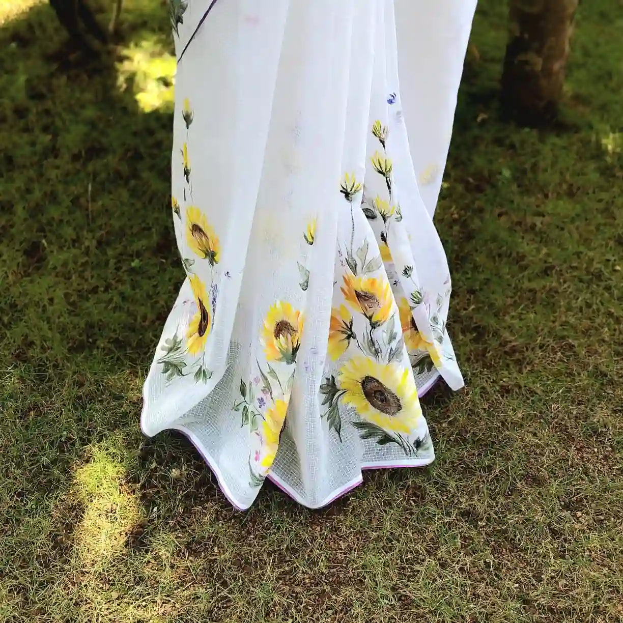 Floral Hand-Painted Kota Elegance