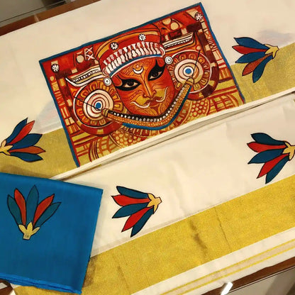 Exquisite Hand-Painted Theyyam Splendour