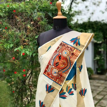 Exquisite Hand-Painted Theyyam Splendour