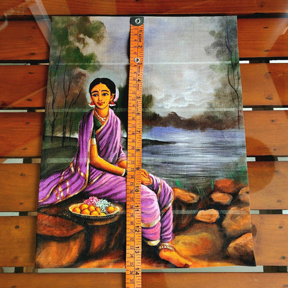 Elegant Ravi Varma Artwork Patch For Adding On Garments