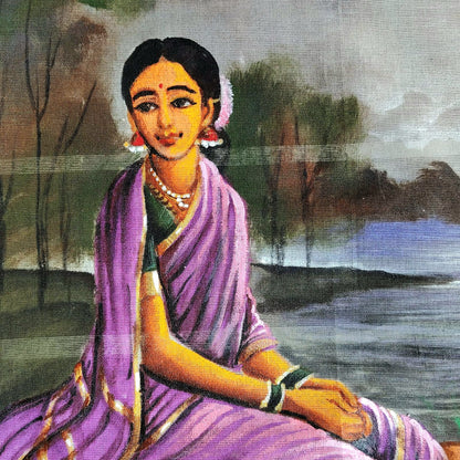 Elegant Ravi Varma Artwork Patch For Adding On Garments