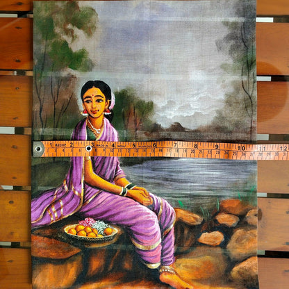 Elegant Ravi Varma Artwork Patch For Adding On Garments