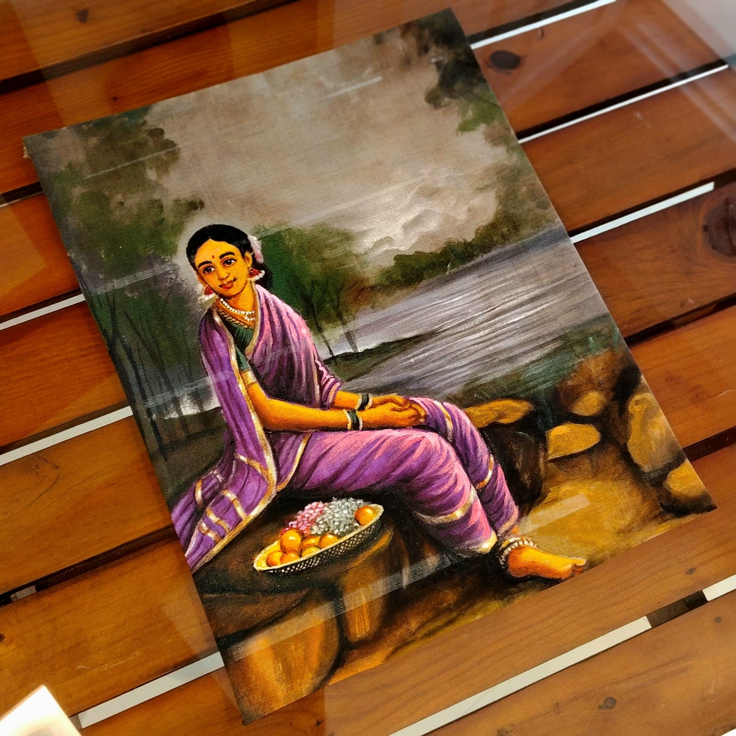 Artistic Ravi Varma Motif Patch To Enhance Your Sarees, Kurtis, Or Blouses