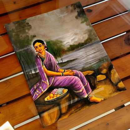 Artistic Ravi Varma Motif Patch To Enhance Your Sarees, Kurtis, Or Blouses