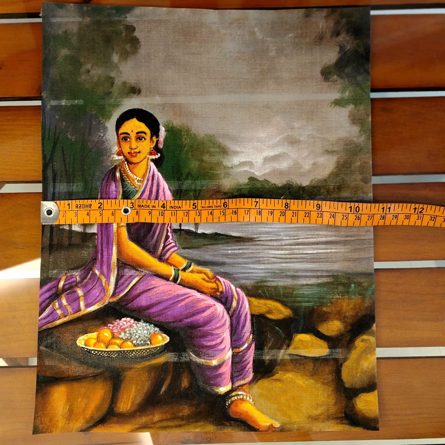 Artistic Ravi Varma Motif Patch To Enhance Your Sarees, Kurtis, Or Blouses