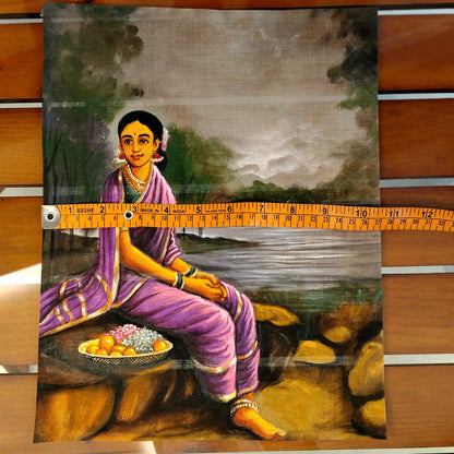 Artistic Ravi Varma Motif Patch To Enhance Your Sarees, Kurtis, Or Blouses