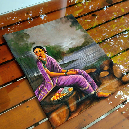 Artistic Ravi Varma Motif Patch To Enhance Your Sarees, Kurtis, Or Blouses