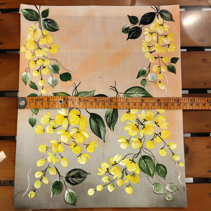 Hand-Painted Kani Konna Fabric Patch