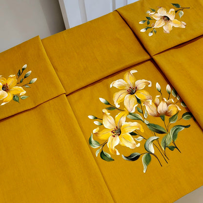 Artistically Hand-painted Saree Blouse