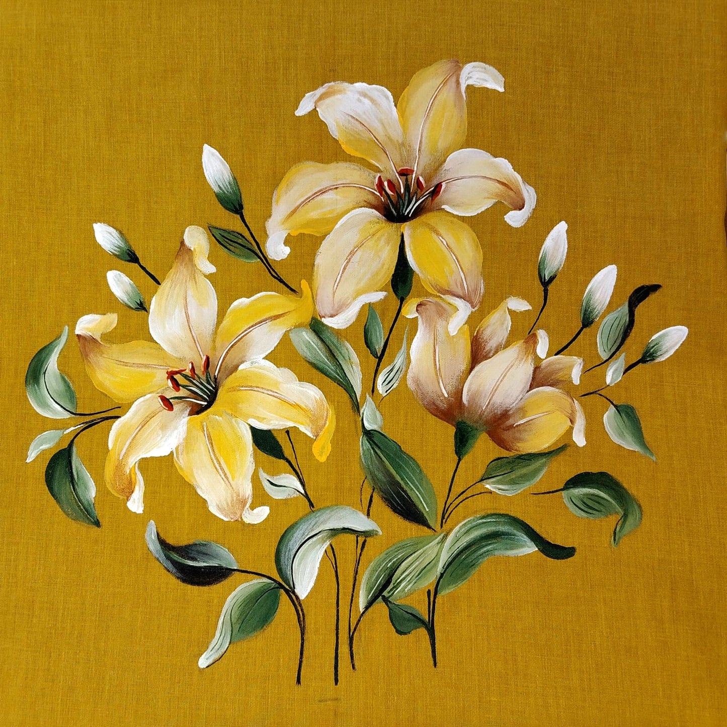 Artistically Hand-painted Saree Blouse