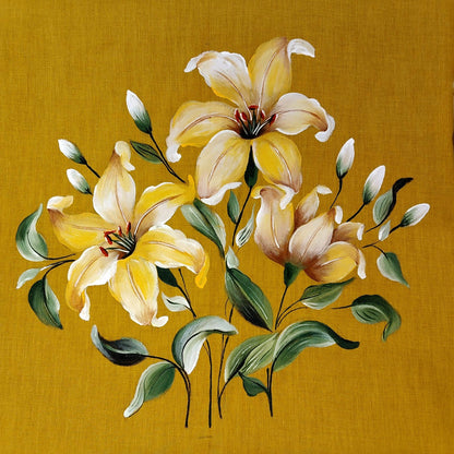 Artistically Hand-painted Saree Blouse