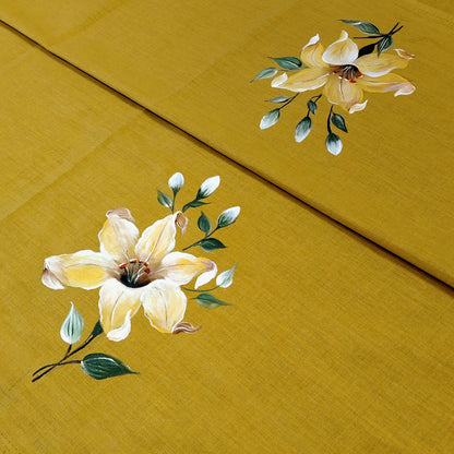 Artistically Hand-painted Saree Blouse