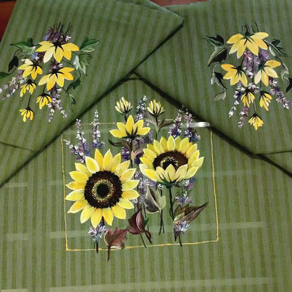 Hand Painted Cotton Blouse Piece