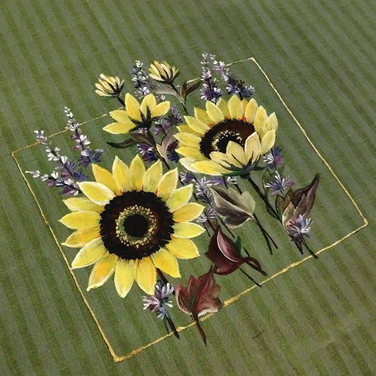 Hand Painted Cotton Blouse Piece